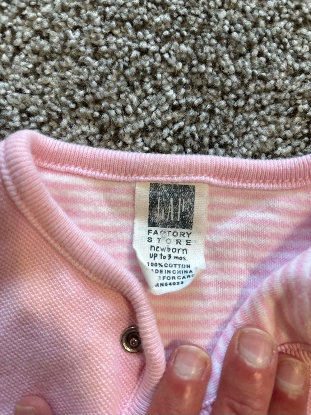 Vintage Y2K era Gap Newborn Girl Long-sleeve Outfits